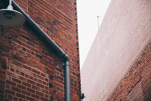 banister brown bricks handrail