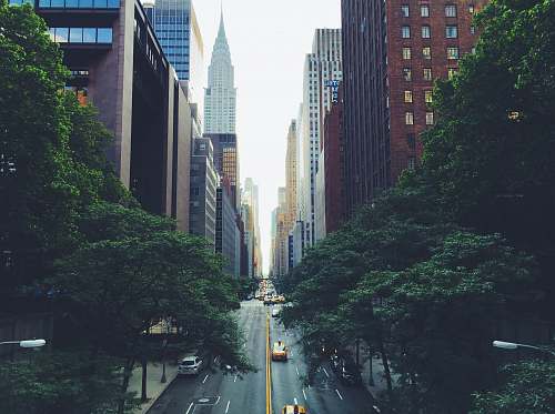 city aerial view of highway during daytime new york
