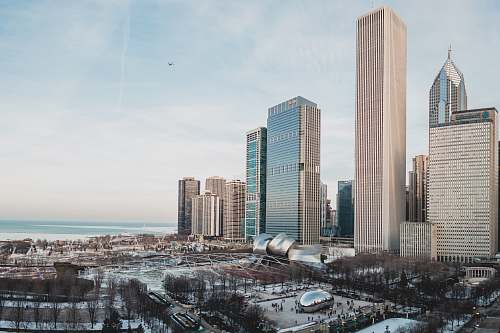 city architectural photography of high-rise buildings skyscraper
