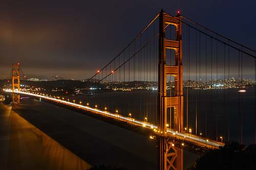 bridge architectural photography of San Francisco bridge suspension bridge
