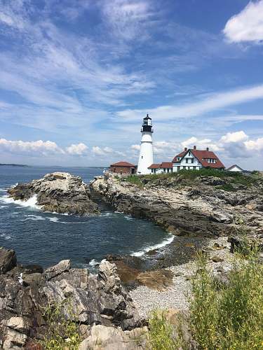 architecture lighthouse near sea tower