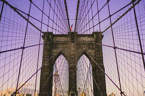 bridge photo of man's eye-view bridge new york