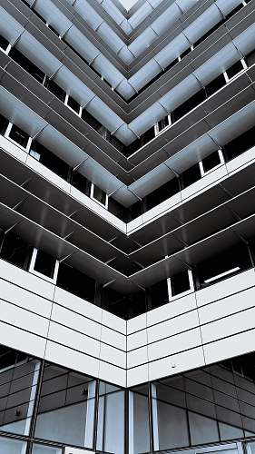 staircase white and black concrete building architecture