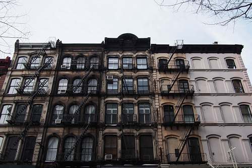 city white and gray concrete building balcony