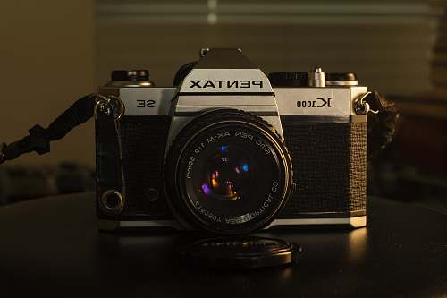 electronics black and grey Pentax camera uptown