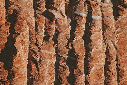 mountain photo of brown mountain nature