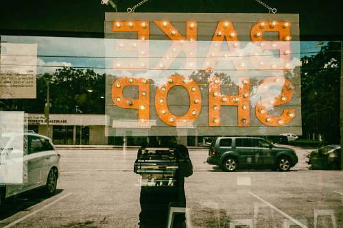 automobile bake shop signage transportation