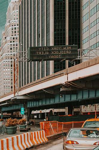 vehicle New York City Gridlock Alert Today signage board manhattan