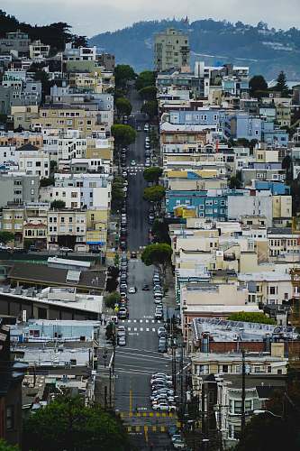urban aerial photography of buildings and cars landscape