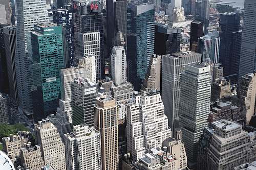 building aerial view of city buildings new york