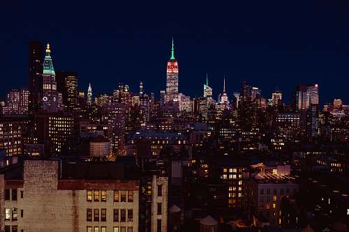 urban empire state building building