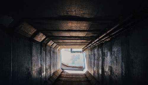 tunnel gray tunnel building