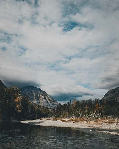 glacier brown and green mountain ice