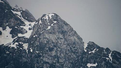 outdoors snow covered mountains nature
