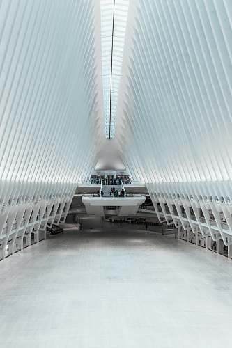 building white glass curtain building interior banister
