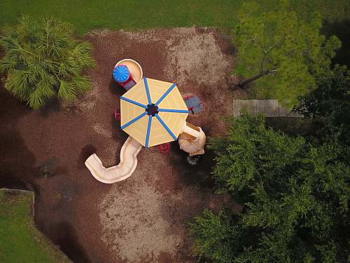 soil aerial photo of playground slide sheffield park
