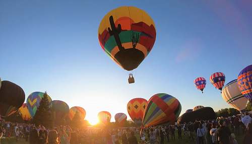 person hot air balloon aircraft