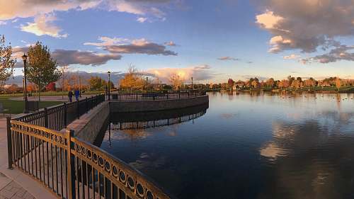 person lake near park water