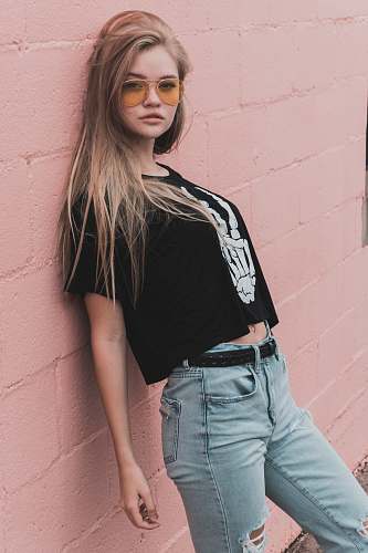 apparel women's black and white shirt clothing