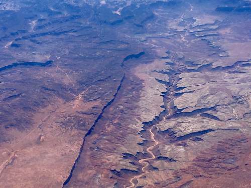 glacier aerial photo of Grand Canyon, Arizona ice