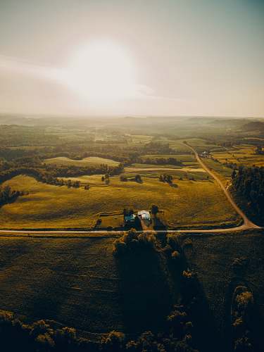 nature aerial photography of green field during daytime outdoors