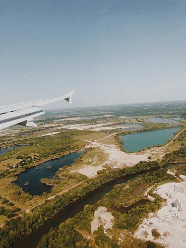 nature airliner view photography of forest outdoors