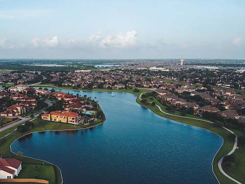 nature high-angle photography of blue body of water outdoors