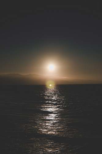 flare body of water santa monica pier