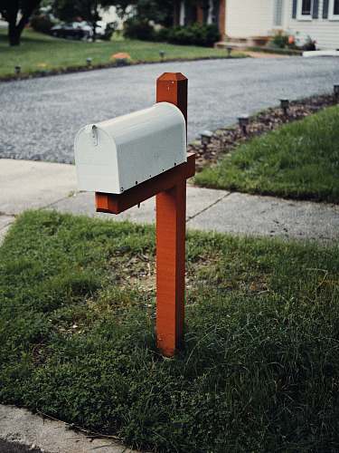 postbox gray metal mail box laurel
