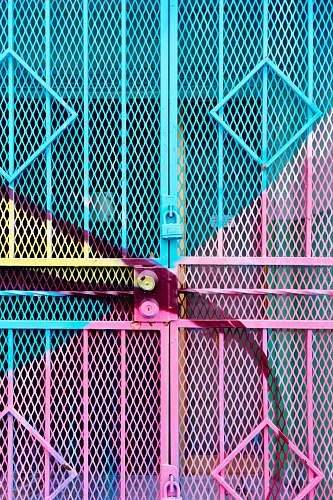 wynwood blue and pink steel gate pink