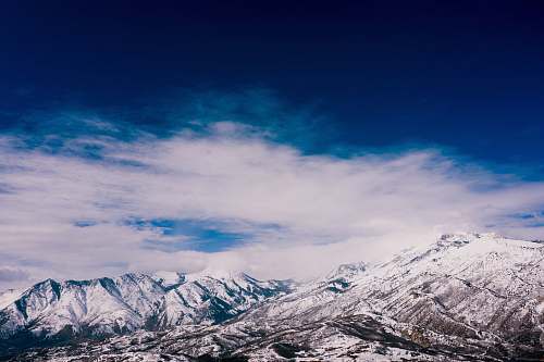 nature mountain at winter season outdoors