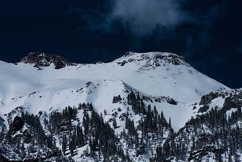 nature mountain covered with snow alps