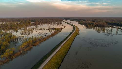 outdoors bird's eye view of river land