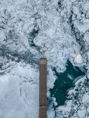 ice brown dock mountain