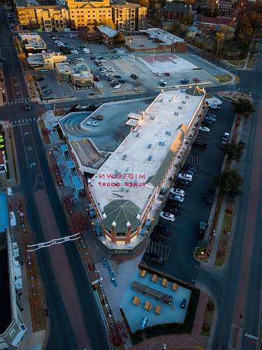outdoors high-angle photo of cityscape landscape
