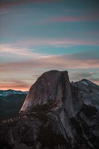 mountain photo of mountain peak crest