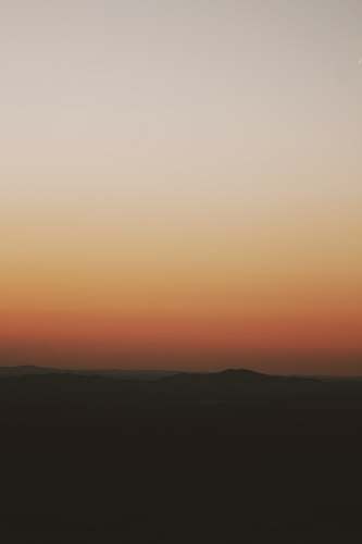outdoors silhouette of mountain during sunset landscape