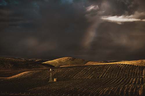outdoors story clouds under plantation soil