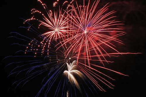 fireworks fireworks in black sky outdoors