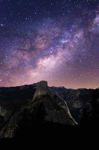 space starry night galaxy