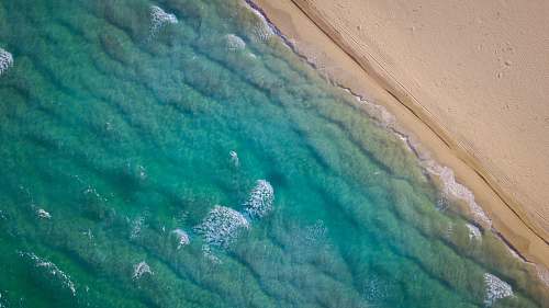 scenery aerial photography of sea during daytime nature