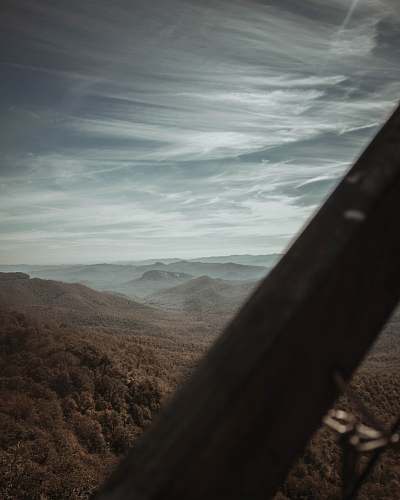 nature aerial photography of mountain view grey
