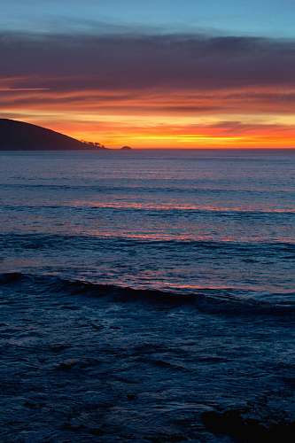 nature body of water sunset