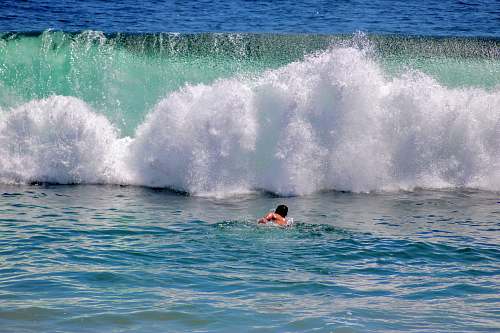 nature man surfing on sea waves during daytime ocean