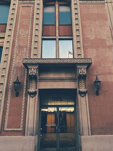 door closed door building