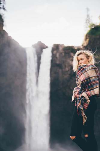 woman shallow focus photography of woman covered with shawl girl