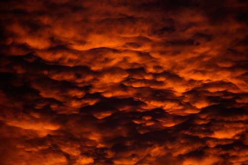 sunset red clouds cloud