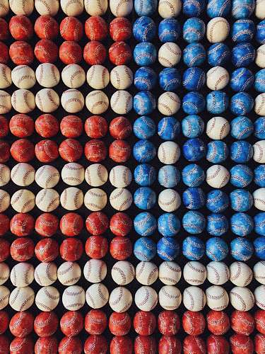 ball assorted-colored baseball decors golf