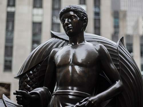 art male black statue sculpture