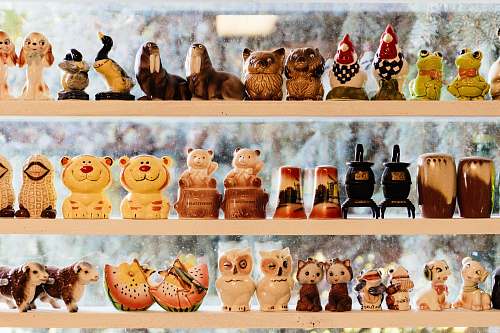 advertisement assorted-color animal figurine lot collage